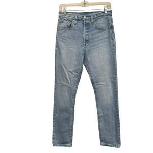 Levi's 501s Skinny Women's 99%‎ Cotton Jeans Tango Light Wash 27 Waist 28 Inseam